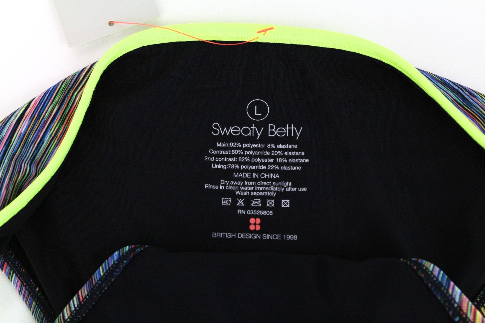 SWEATY BETTY Holiday Women Swimwear L Blue Stretch Side Tied Bikini Bottom