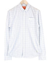 Blue White Twill Button-Up