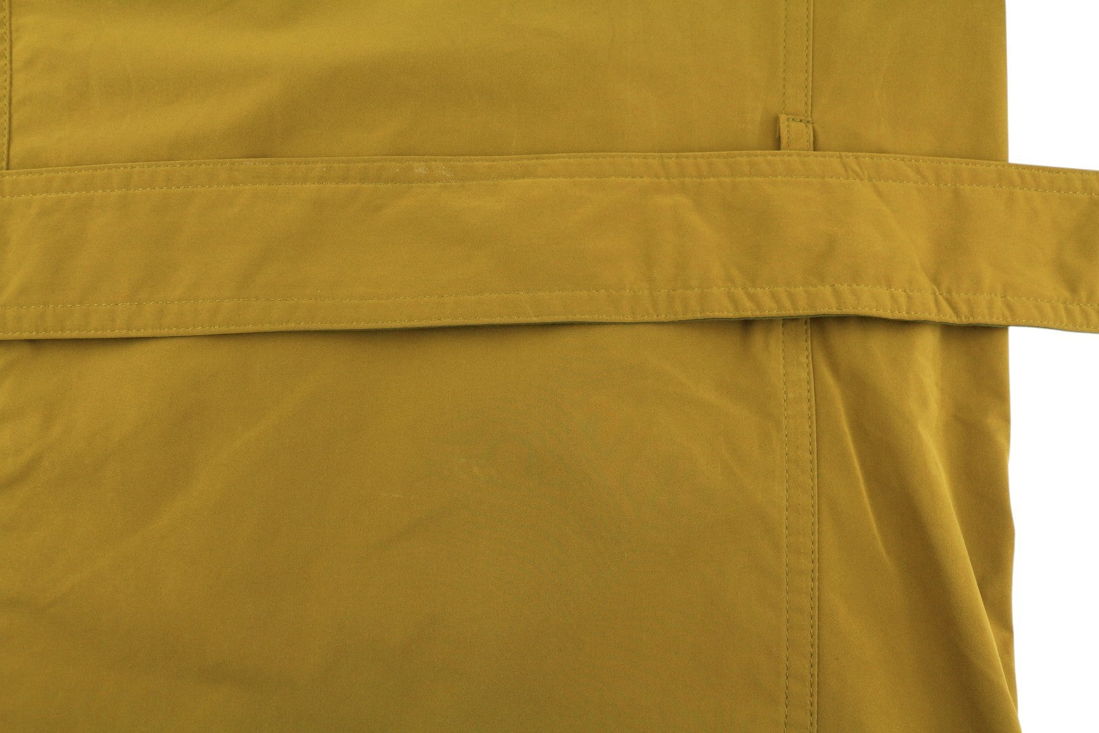 SCOTCH & SODA Men Coat M Khaki Double Breasted Notch Lapel Long Trench