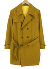 Khaki Polyester Coat