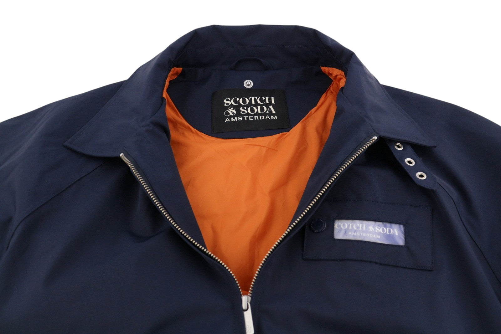 SCOTCH & SODA Men Jacket M Blue Water Resistant Windproof Breathable Bomber