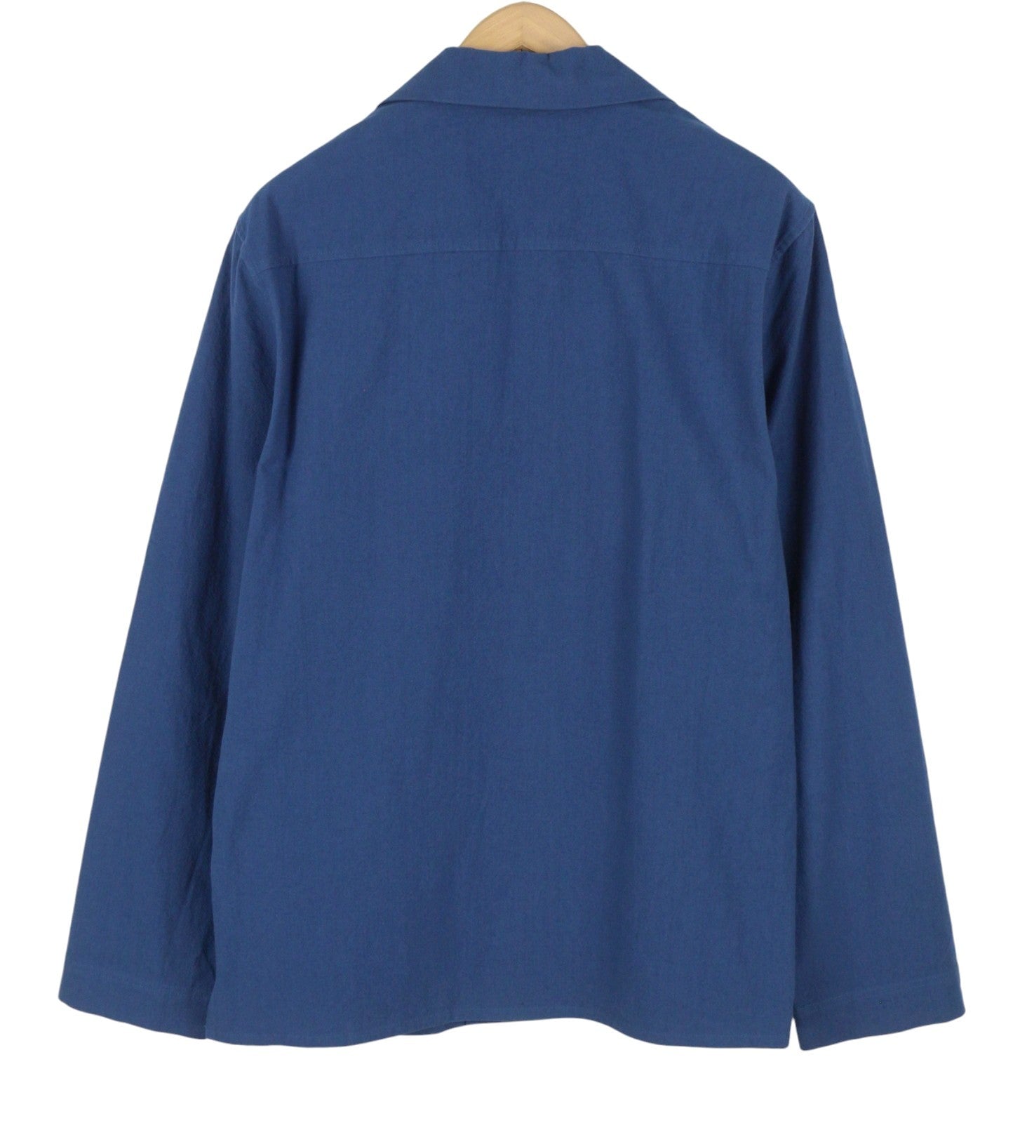 SCOTCH & SODA Men Blazer L Blue Embroidered Notch Lapel Wrap