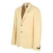 SCOTCH & SODA Men Blazer XL Yellow Half Lined Notch Lapel Single Breasted