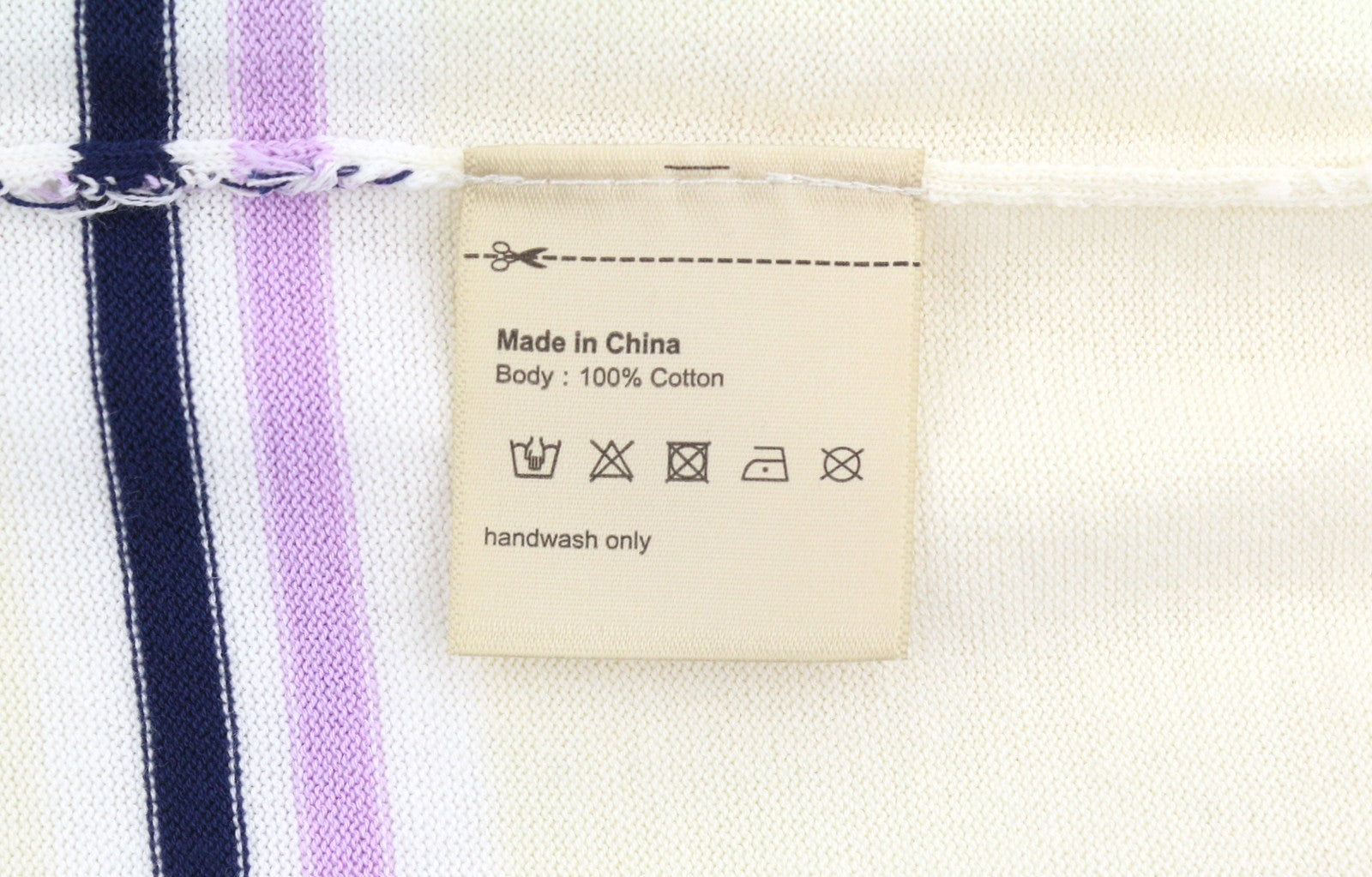 SCOTCH & SODA Men Jumper M White Striped Tight Knit Crew Neck Pull On
