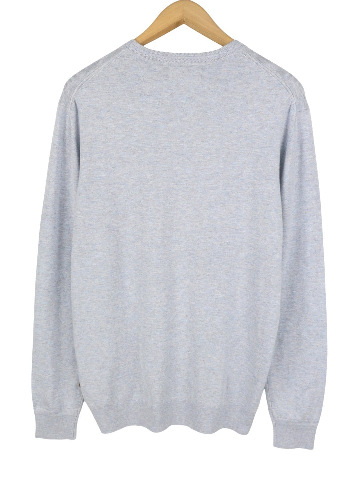 SCOTCH & SODA Men Jumper M Blue Melange Tight Knit Crew Neck Stretch Pull On