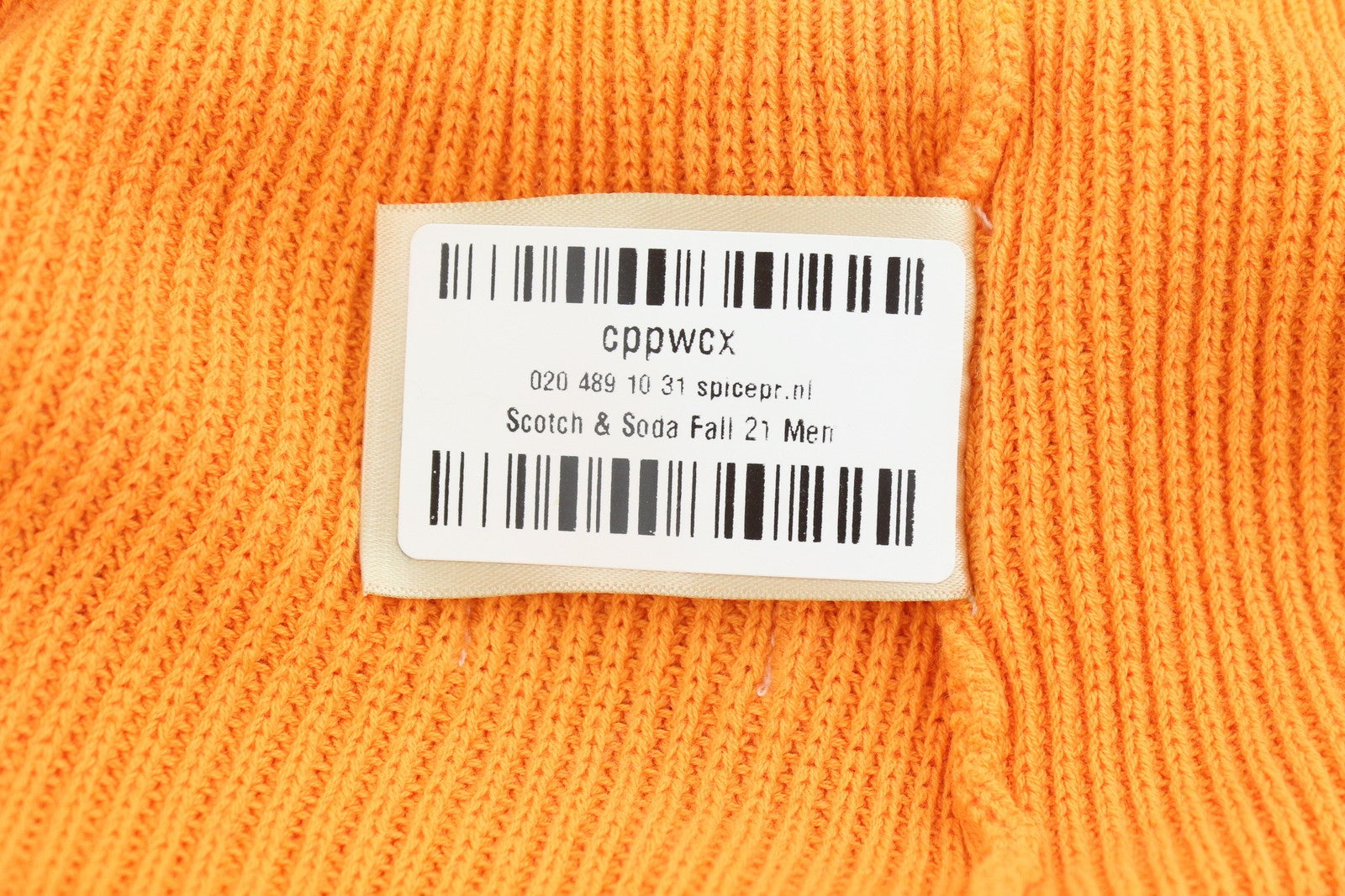 SCOTCH & SODA Men Jumper L Dip-Dyed Half Zip Ribbed Cotton Pull On