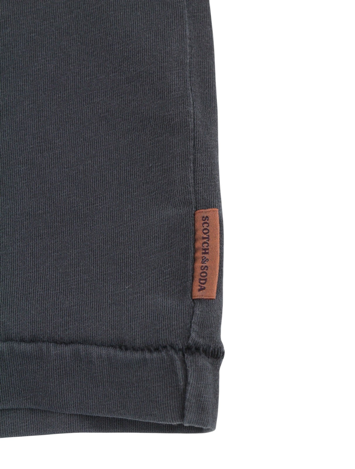 SCOTCH & SODA Men T-Shirt M Dark Grey Patterned Crew Neck Short Sleeve