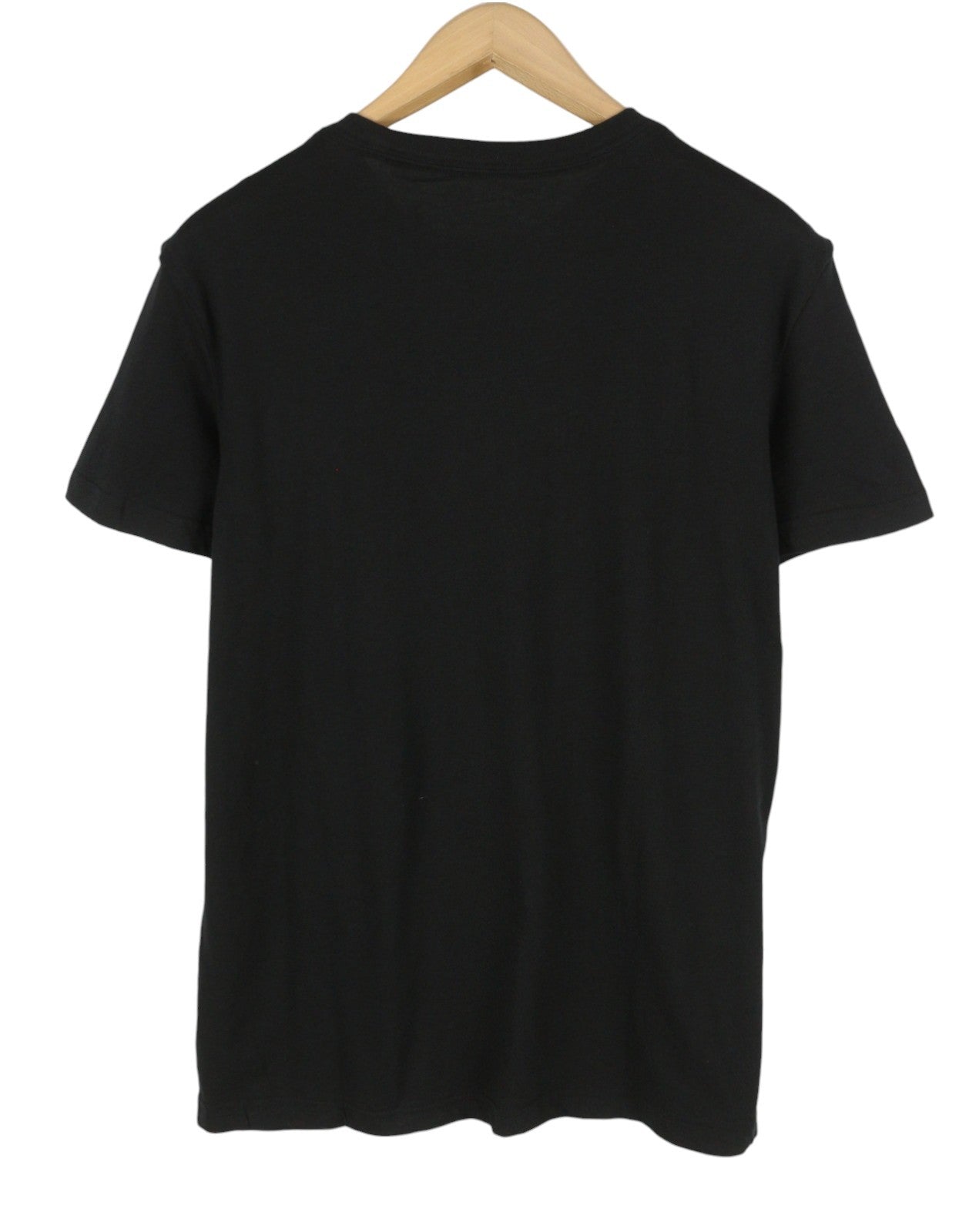 AMERICAN EAGLE OUTFITTERS Men T-Shirt M Black Patterned Crew Tricot Short Sleeve