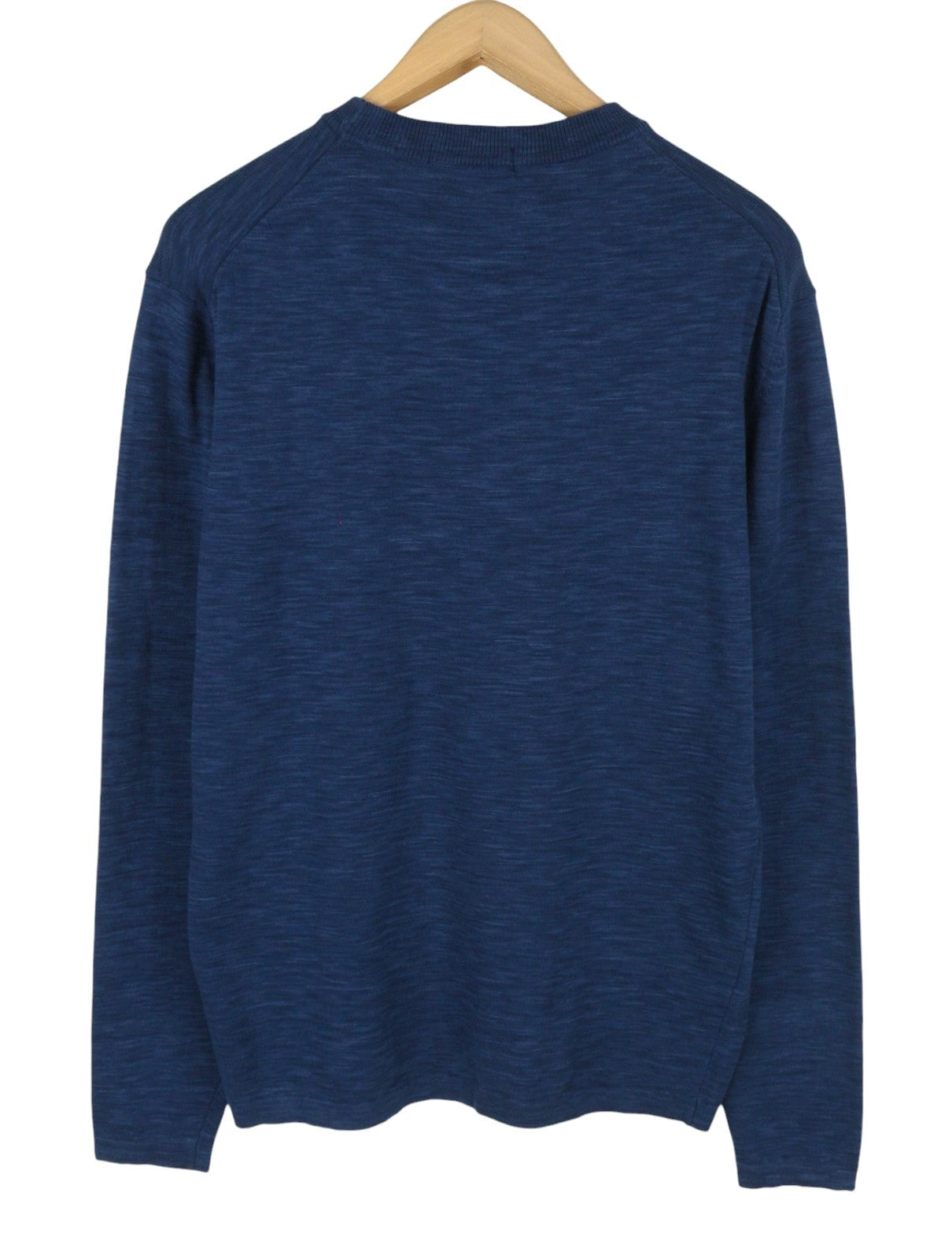 SCOTCH & SODA Men Jumper M Blue Melange Patch Pocket Crew Neck Pull On