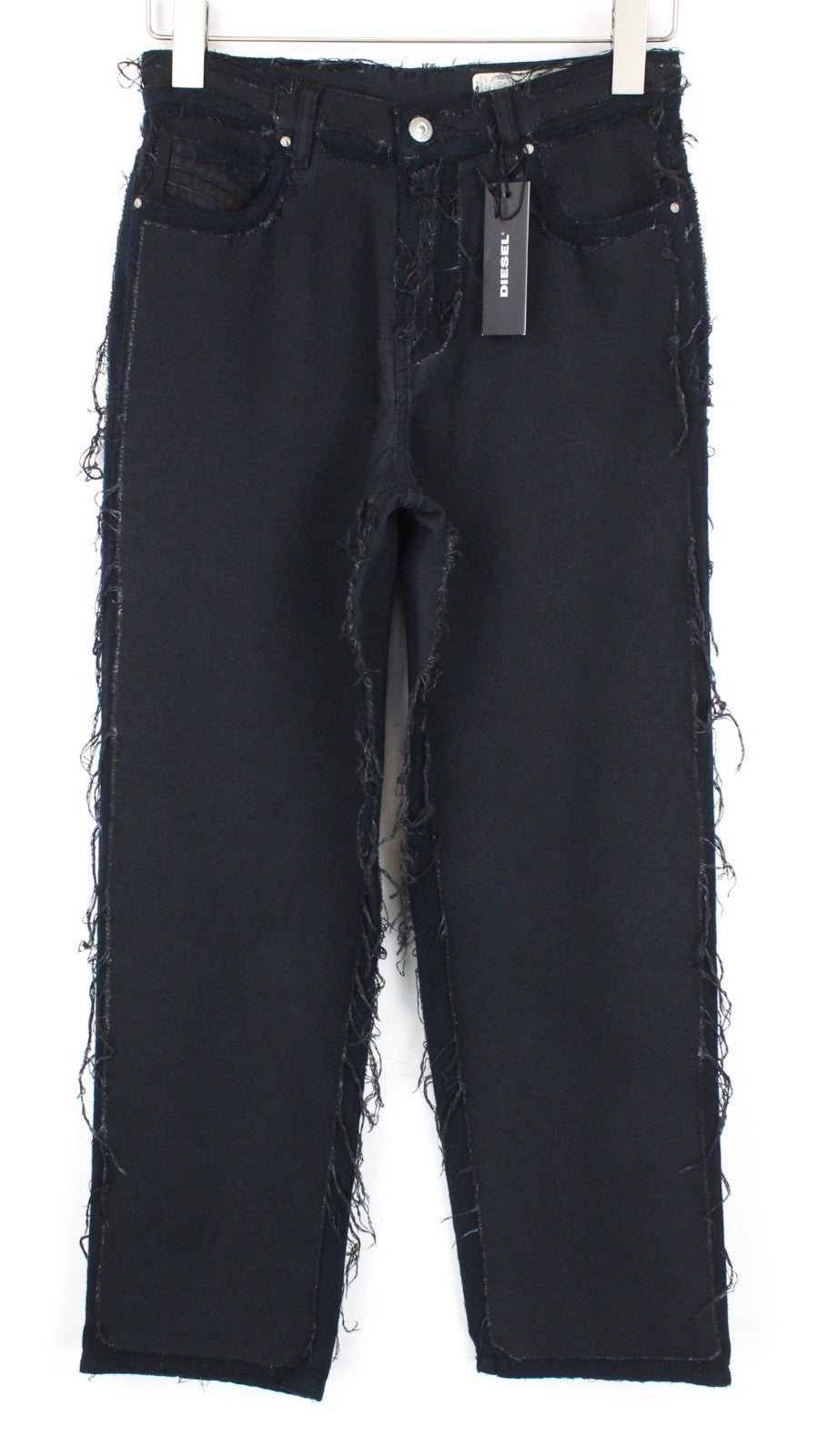 DIESEL Niclah 084NI Women Jeans W25/L32 Straight Blue Cotton Blend High Waisted