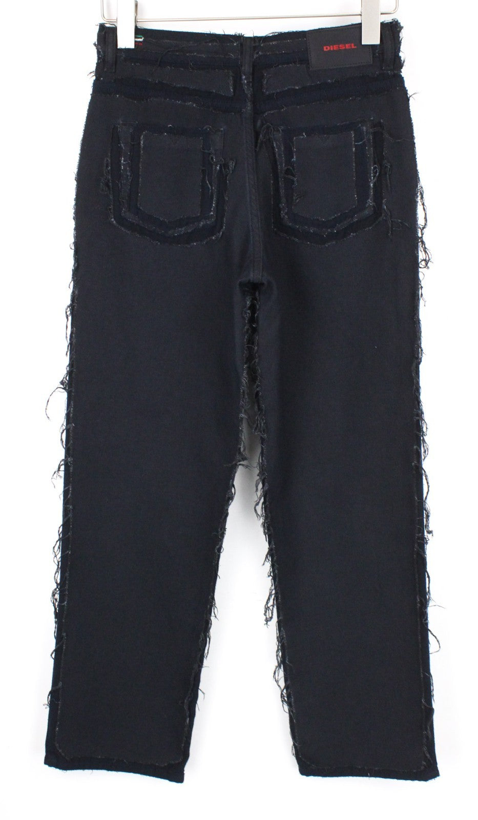 DIESEL Niclah 084NI Women Jeans W25/L32 Straight Blue Cotton Blend High Waisted
