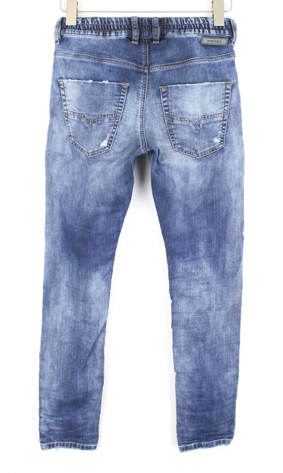 DIESEL Krailey-R-NE 069AA Women Jeans W23 Jogg Sweat Ripped Boyfriend Fit Blue