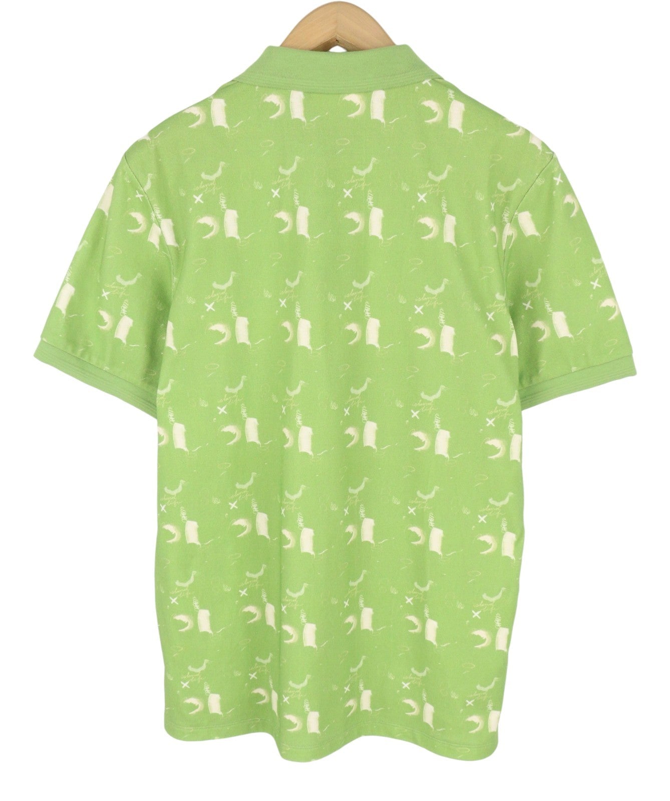 SCOTCH & SODA Men Polos M Abstract Green Aop Cotton Short Sleeved