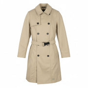 G-STAR Trench Women Coat S Beige Belted Double Breasted Longline