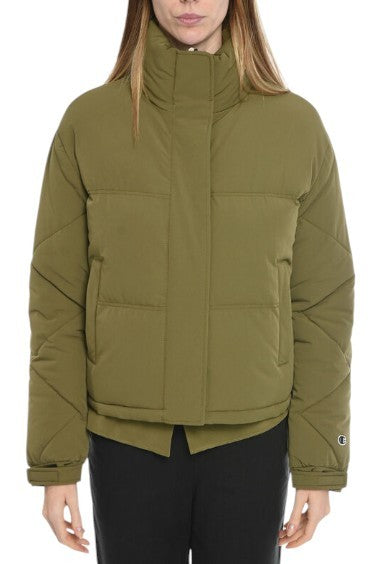 CHAMPION Women Jacket S Green Tech Fill Quilted Zip Puffer RRP189