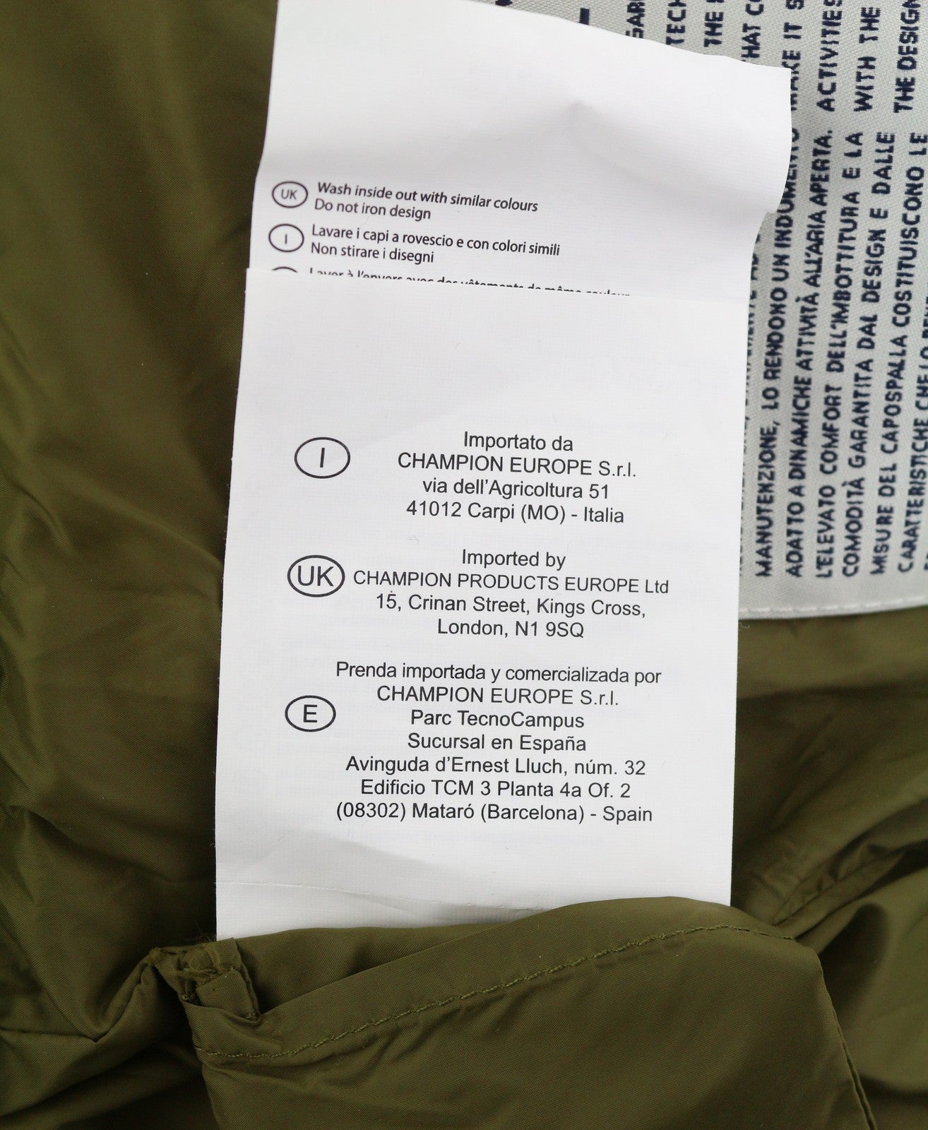 CHAMPION Women Jacket S Green Tech Fill Quilted Zip Puffer RRP189
