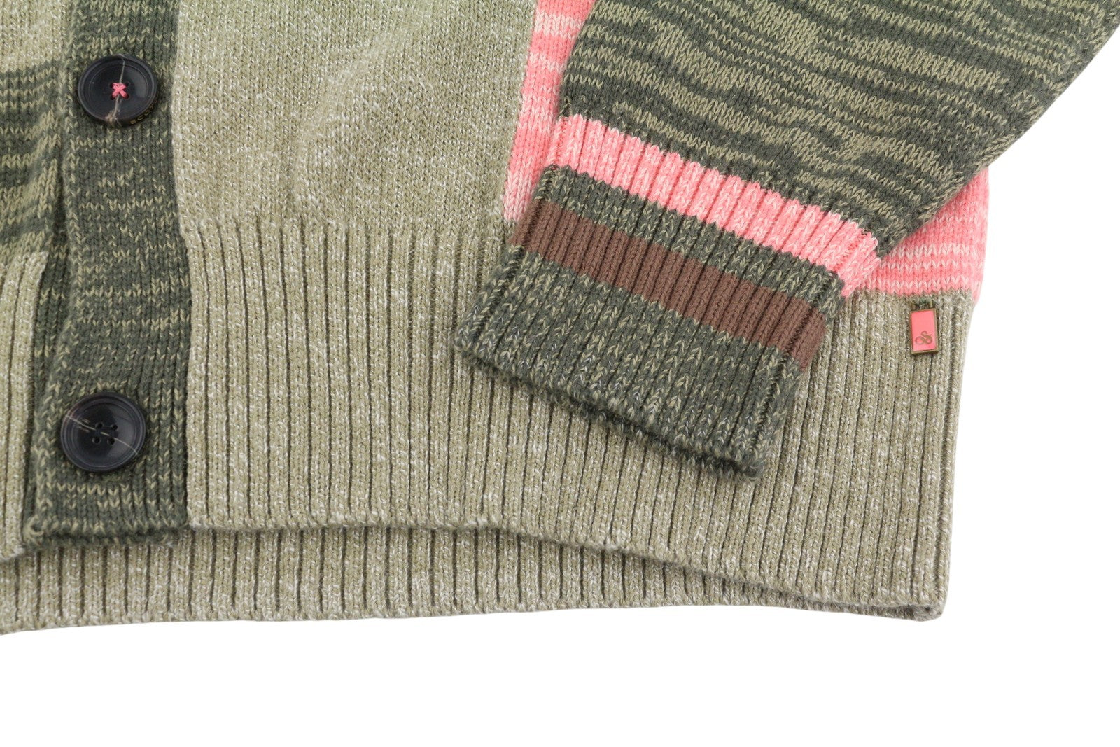 SCOTCH & SODA Men Jumper M Colorblock Melange Pattern Button Up Cardigan