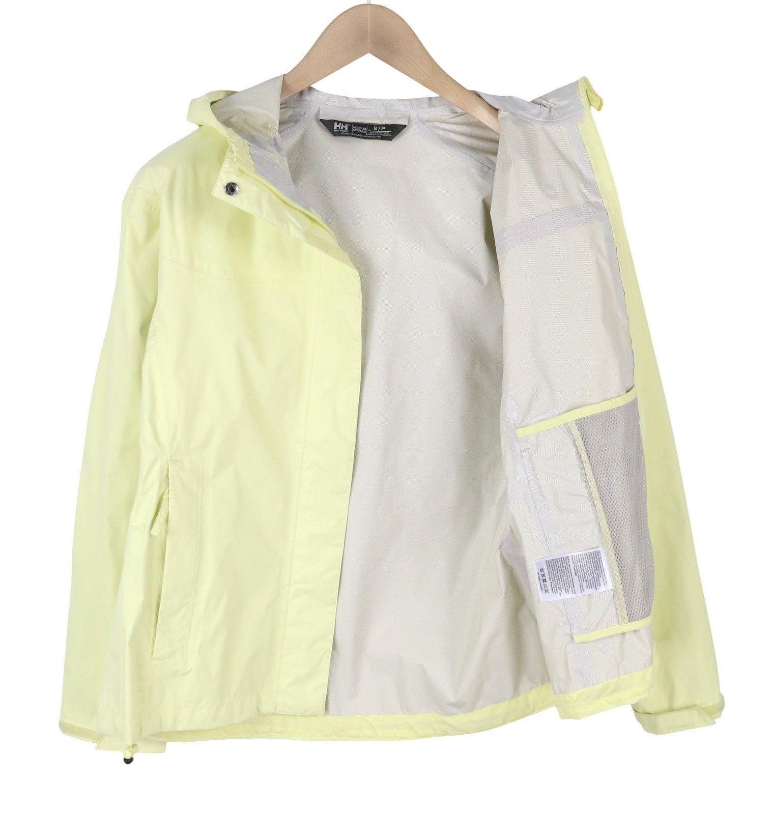 HELLY HANSEN Loke Women Jacket S Yellow Waterproof Hooded Windproof Shell