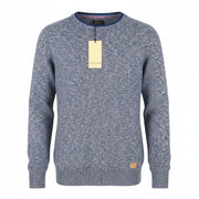 SCOTCH & SODA Men Jumper M Blue Melange Crew Neck Tight Knit Pull On