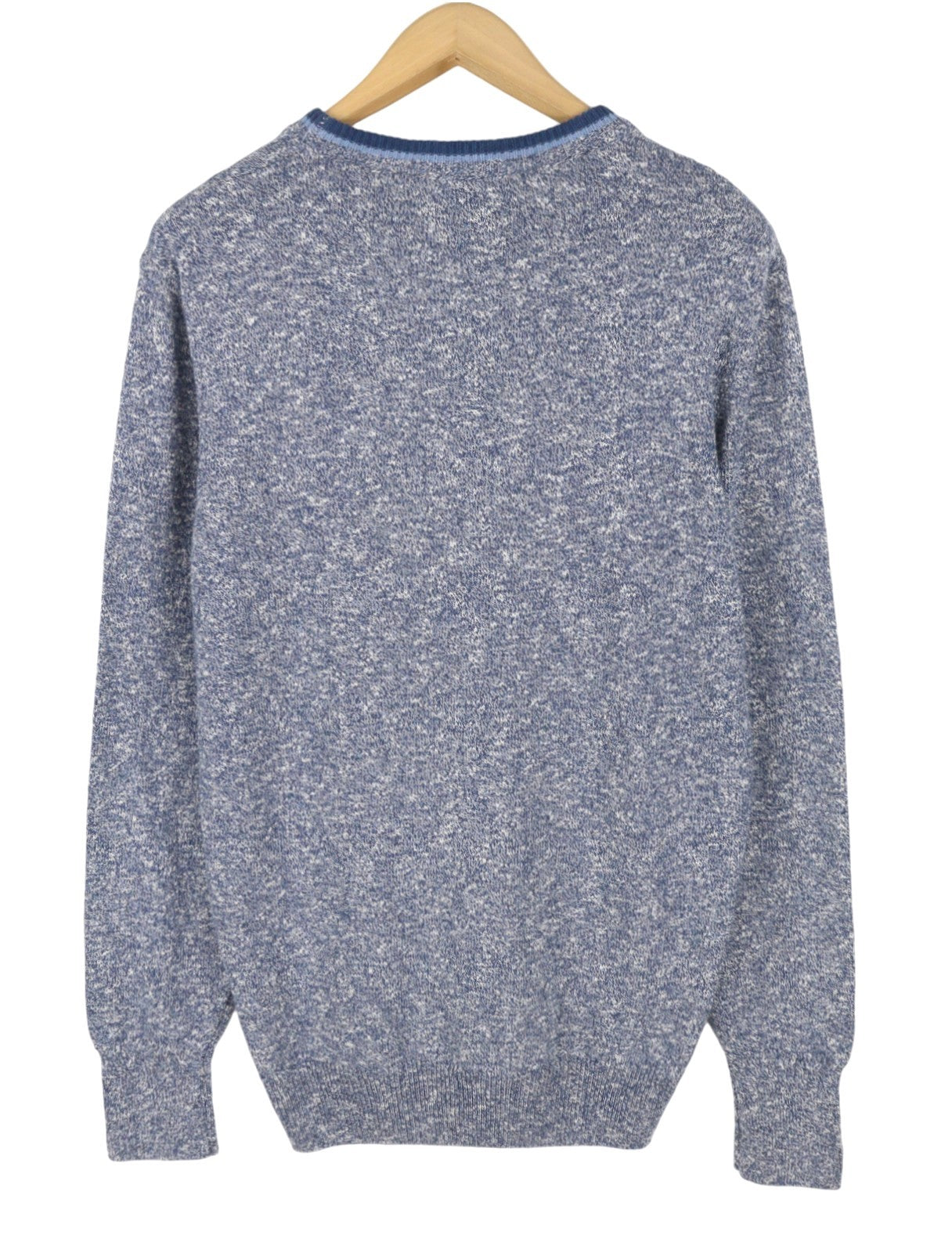 SCOTCH & SODA Men Jumper M Blue Melange Crew Neck Tight Knit Pull On