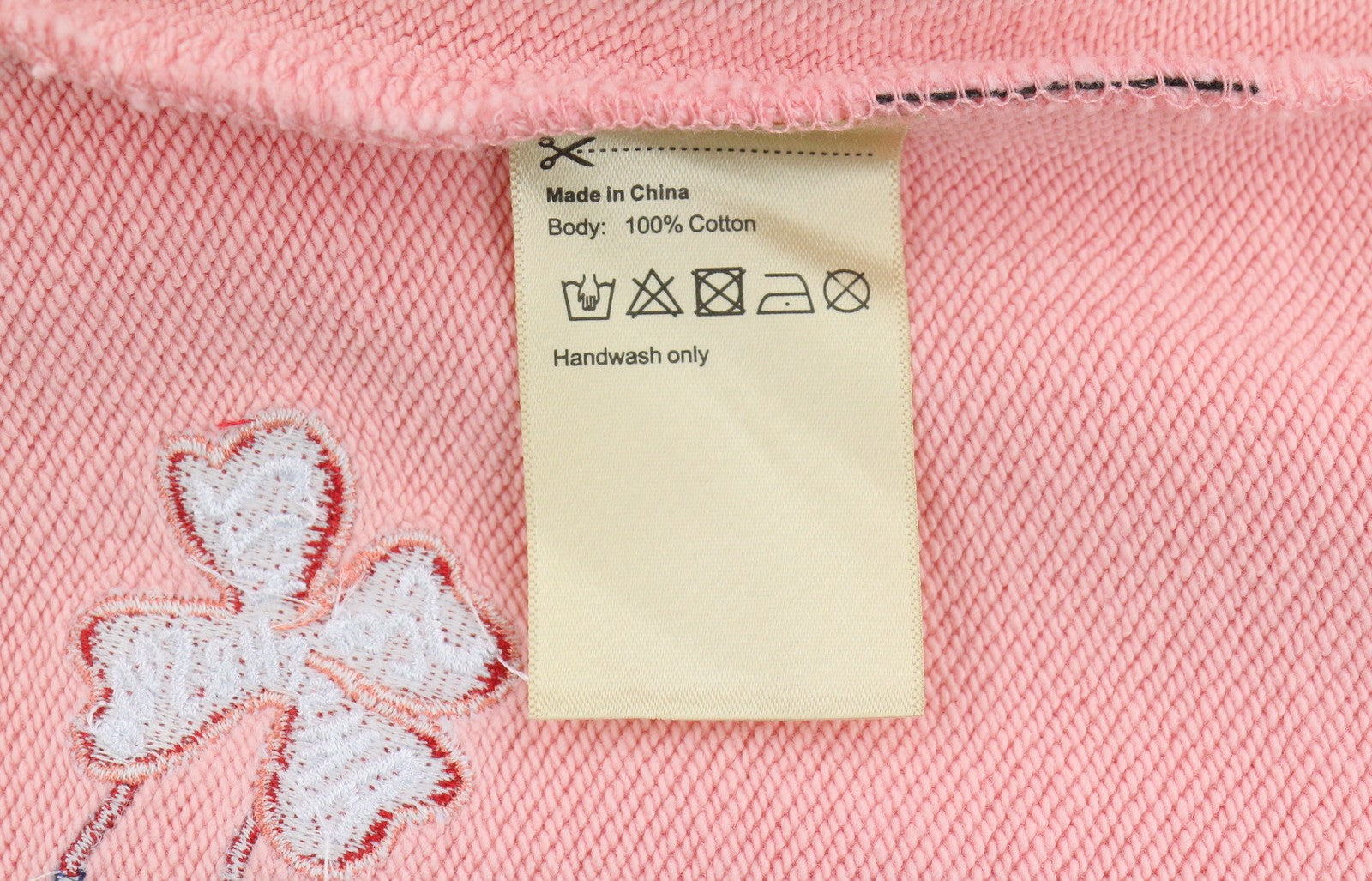 SCOTCH & SODA Men Sweatshirt M Pink Embroidered Crew Collar Long Sleeve Pull On