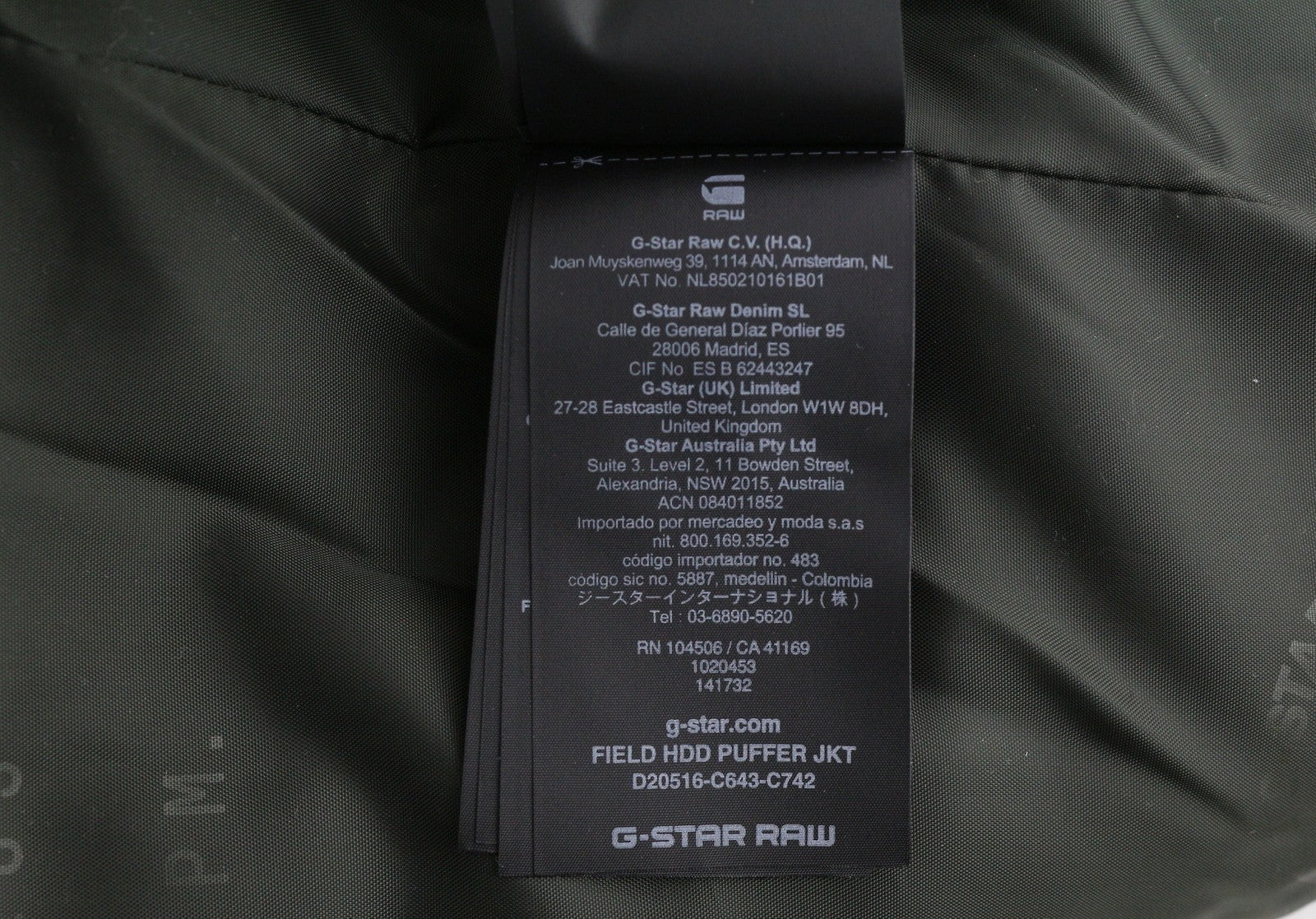 G-STAR Field HDD Puffer Men Jacket S Dark Blue Quilted Padded Coat RRP269