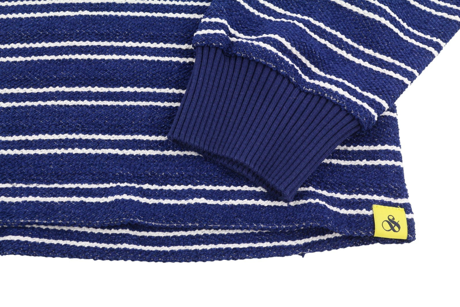 SCOTCH & SODA Men Sweatshirt M Blue Striped Soft Material Crew Neck Pull On