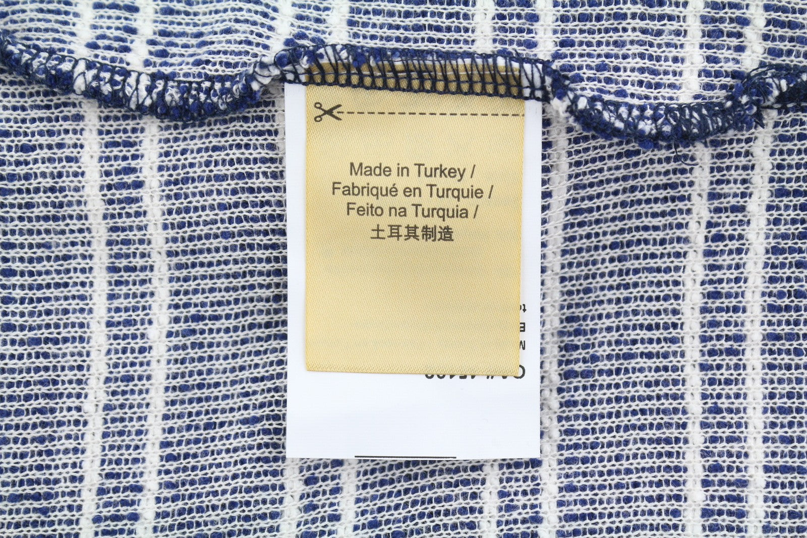 SCOTCH & SODA Men Sweatshirt M Blue Striped Soft Material Crew Neck Pull On