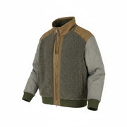 DKNY Men Jacket XL Grey Sherpa Bomber Padded High Neck Quilted