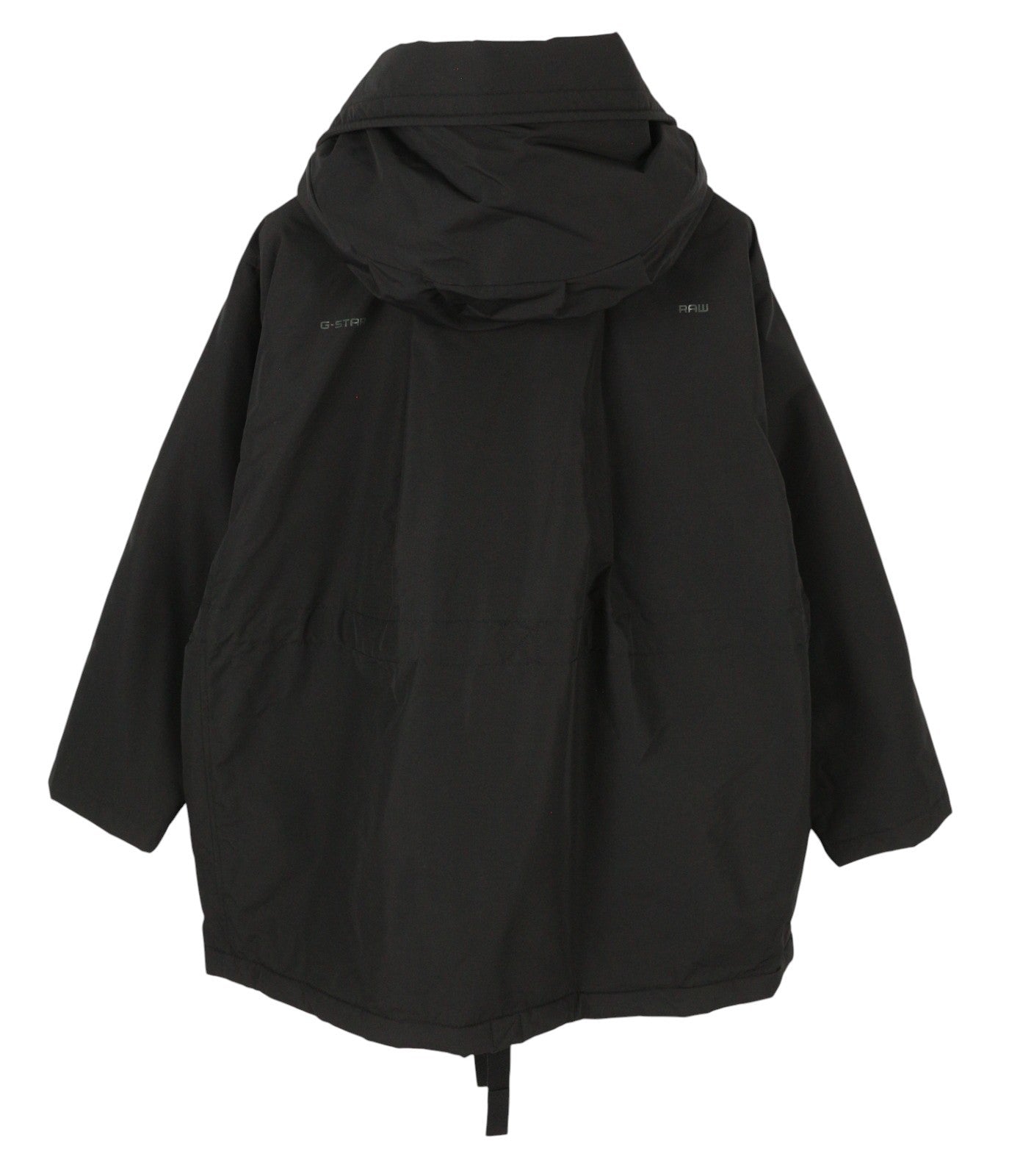 G-STAR Mid Parka Women Jacket L Black Padded Loose Repellent Performance