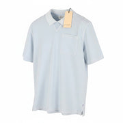 SCOTCH & SODA Men Polos M Blue Garment Dye Melange Short Sleeve