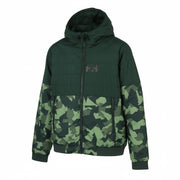HELLY HANSEN Active Ins Fall Men Jacket M Green Primaloft Hooded Padded