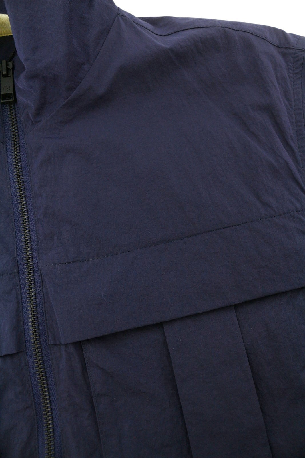 TED BAKER Men Jacket 3 M Dark Blue Lightweight Unlined Zip High Neck