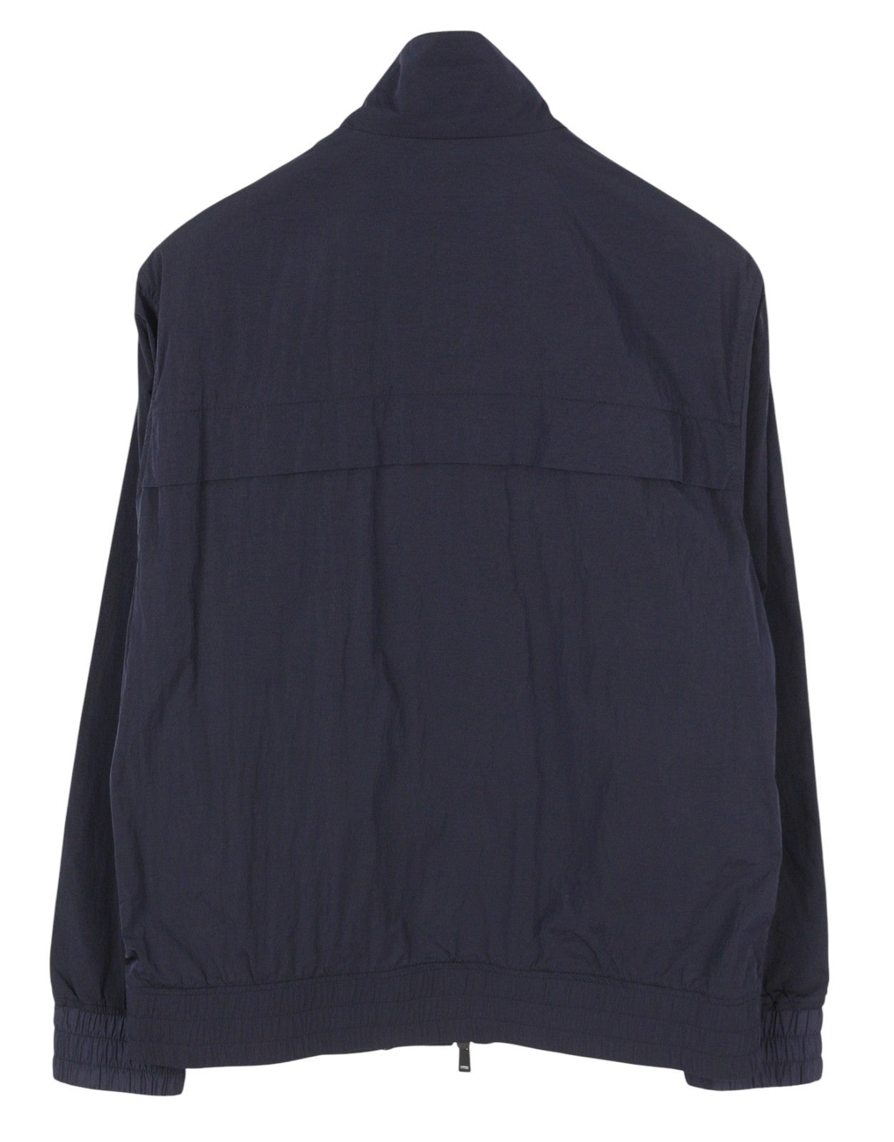 TED BAKER Men Jacket 3 M Dark Blue Lightweight Unlined Zip High Neck