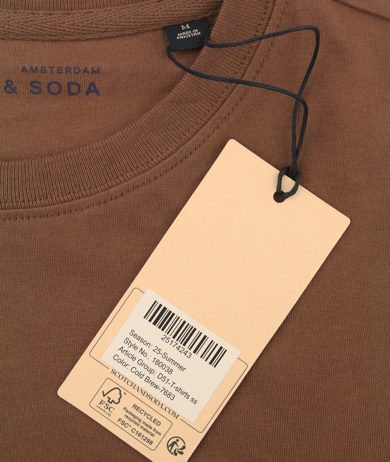 Brown Cotton T-Shirt