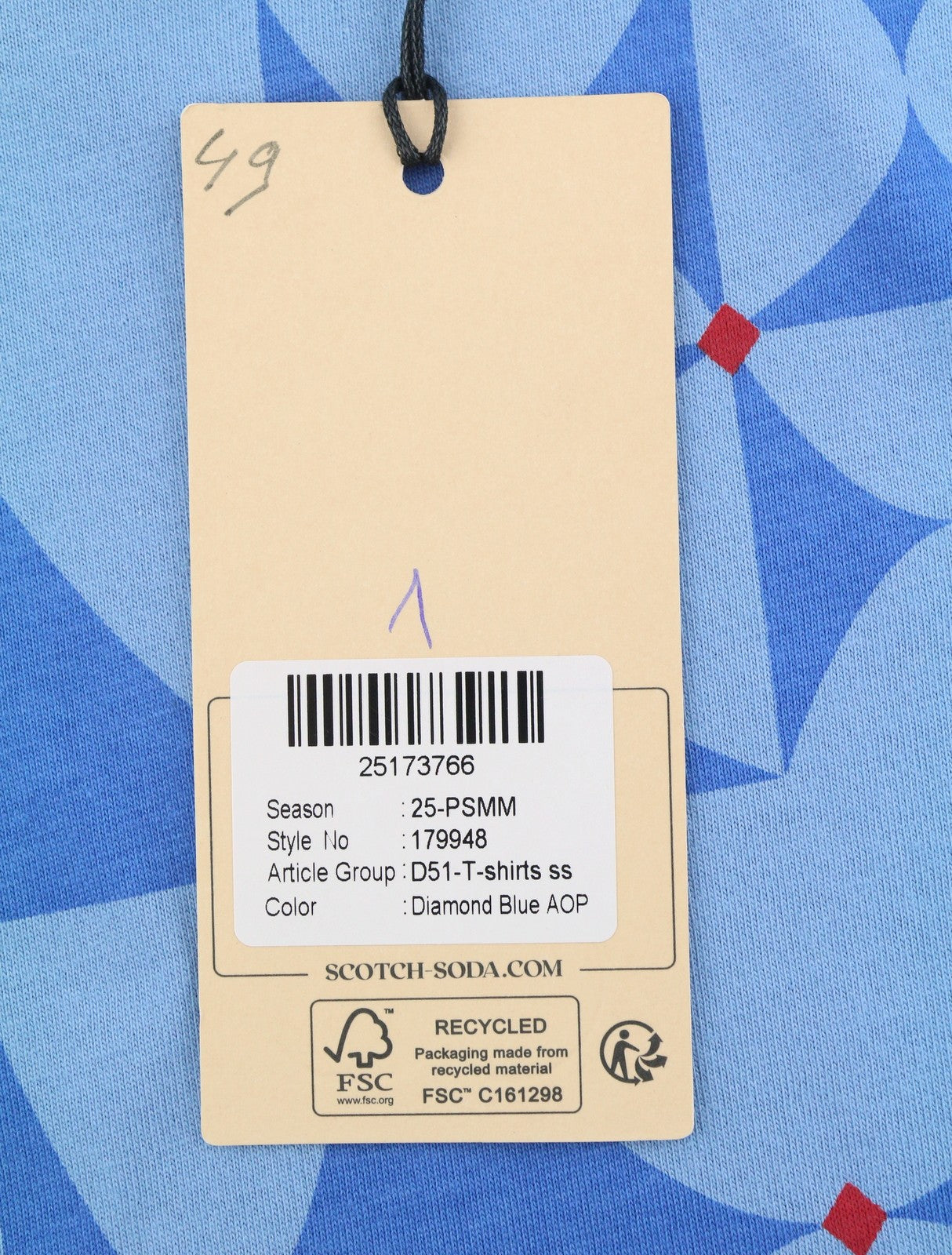 Blue Cotton T-Shirt