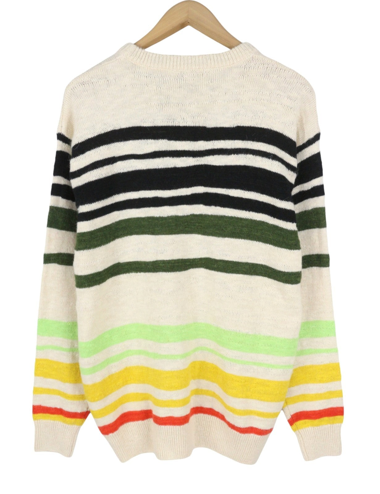SCOTCH & SODA Men Jumper L Colourful Striped Crew Neck Patch Pocket Pull On