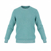 SCOTCH & SODA Men Jumper M Blue Melange Crew Collar Tight-Knit Pull On