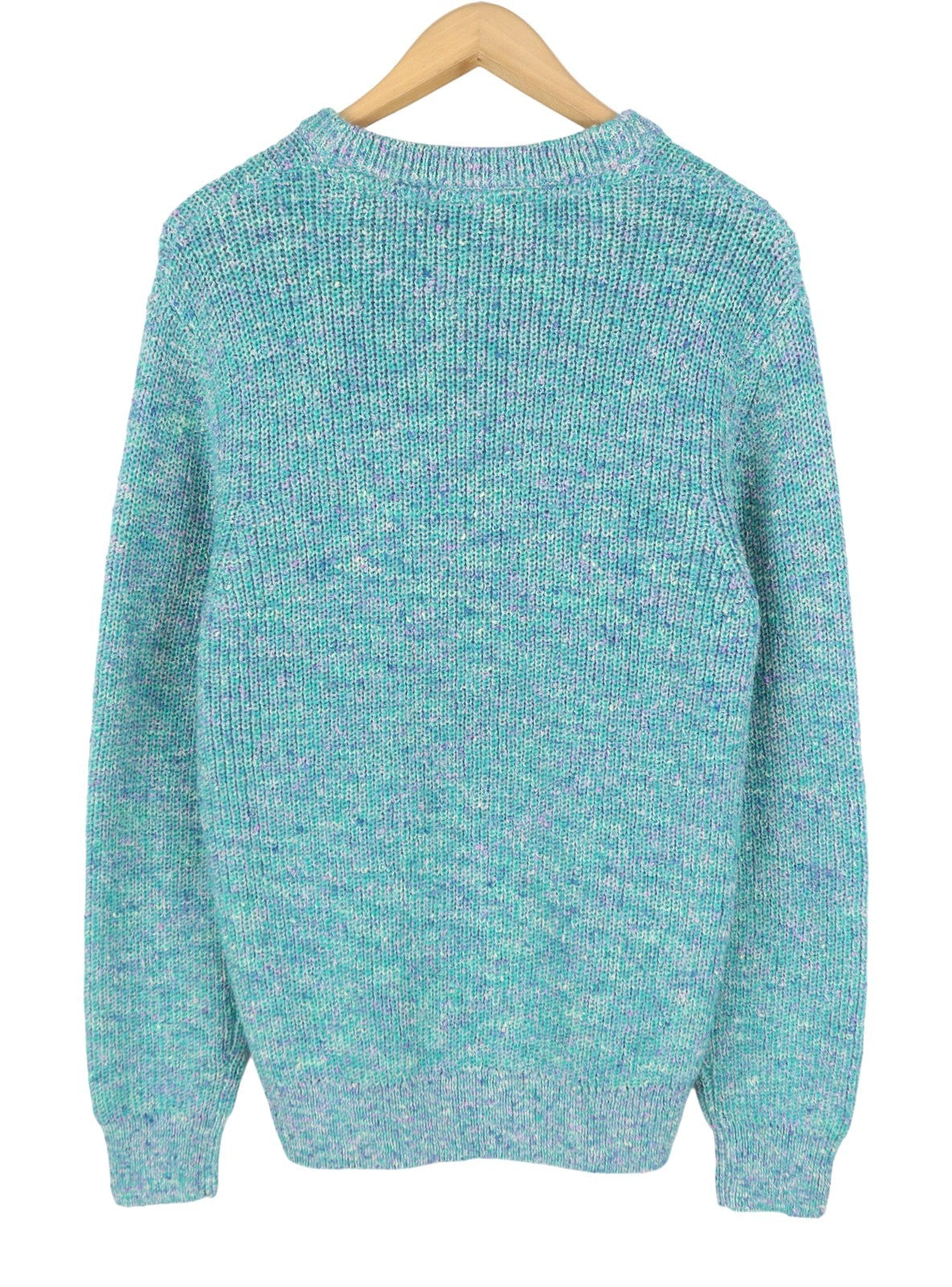 SCOTCH & SODA Men Jumper M Blue Melange Crew Collar Tight-Knit Pull On