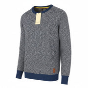 SCOTCH & SODA Men Jumper M Blue Melange Crew Collar Tight Knit Pull On