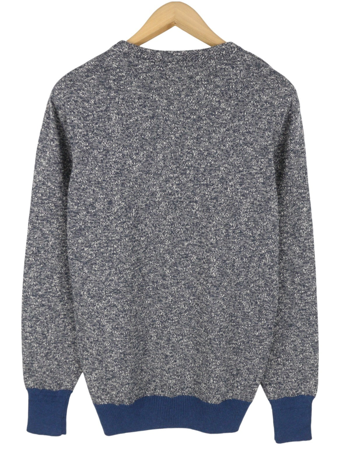 SCOTCH & SODA Men Jumper M Blue Melange Crew Collar Tight Knit Pull On