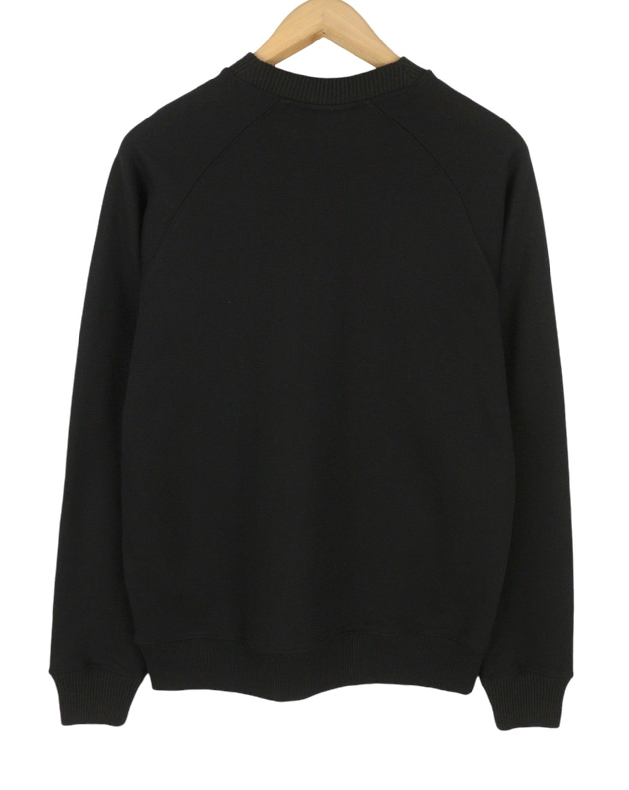 SCOTCH & SODA Men Sweatshirt M Black Cotton Crew Neck Long Sleeve Pull On