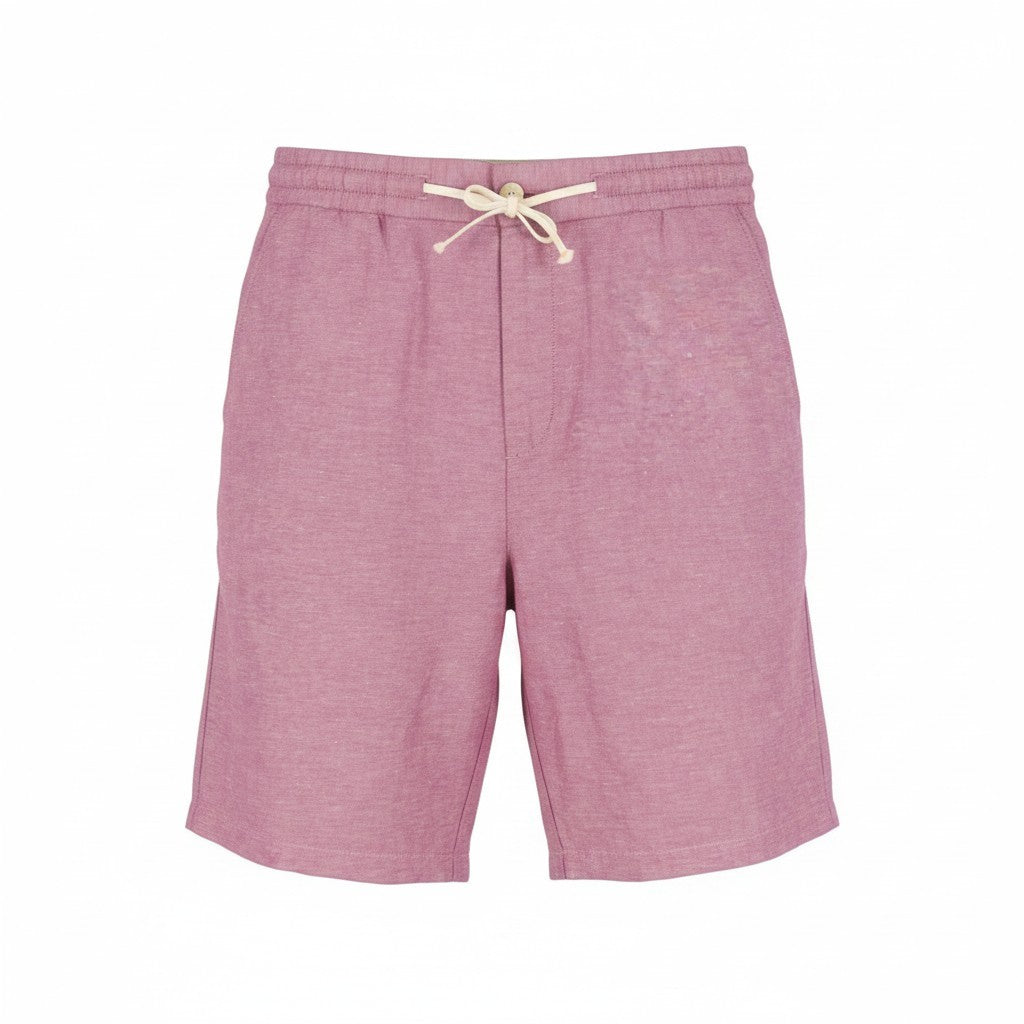 SCOTCH & SODA Men Shorts W32 Purple Melange Zip Fly Drawstring Waist