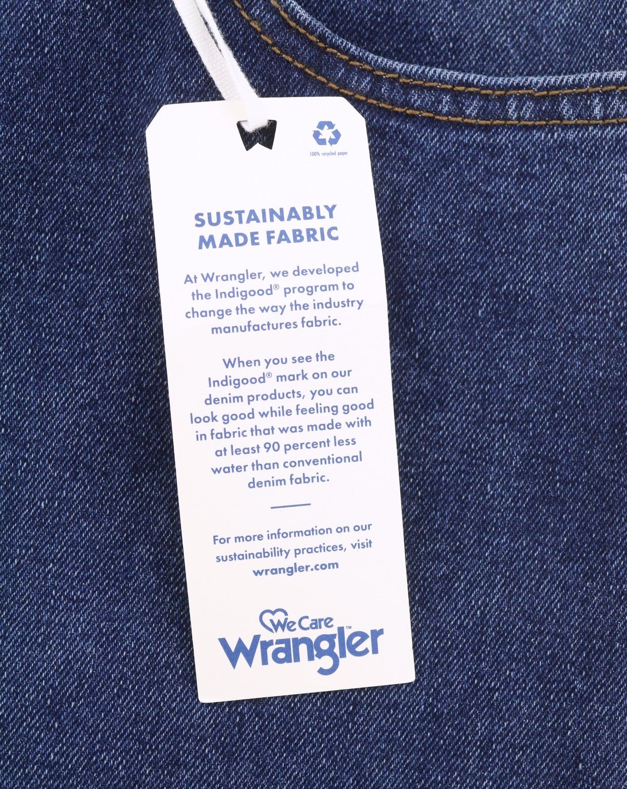 WRANGLER Texas 821 Men Jeans W46/L34 Blue Faded Straight Zip Fly