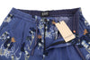 Blue Tencel Shorts