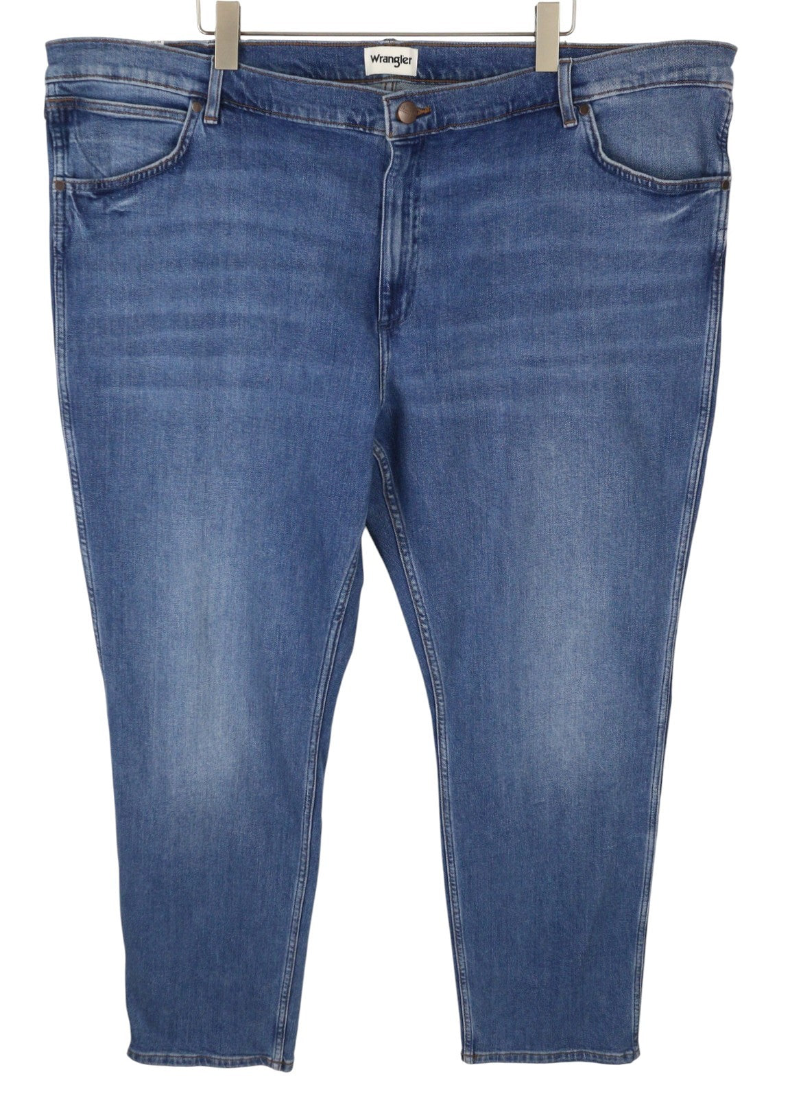 WRANGLER Greensboro 803 Men Jeans W50/L34 Blue Whisker Fade Straight
