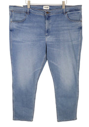 WRANGLER Greensboro 803 Men Jeans W48/L34 Blue Faded Whisker Regular