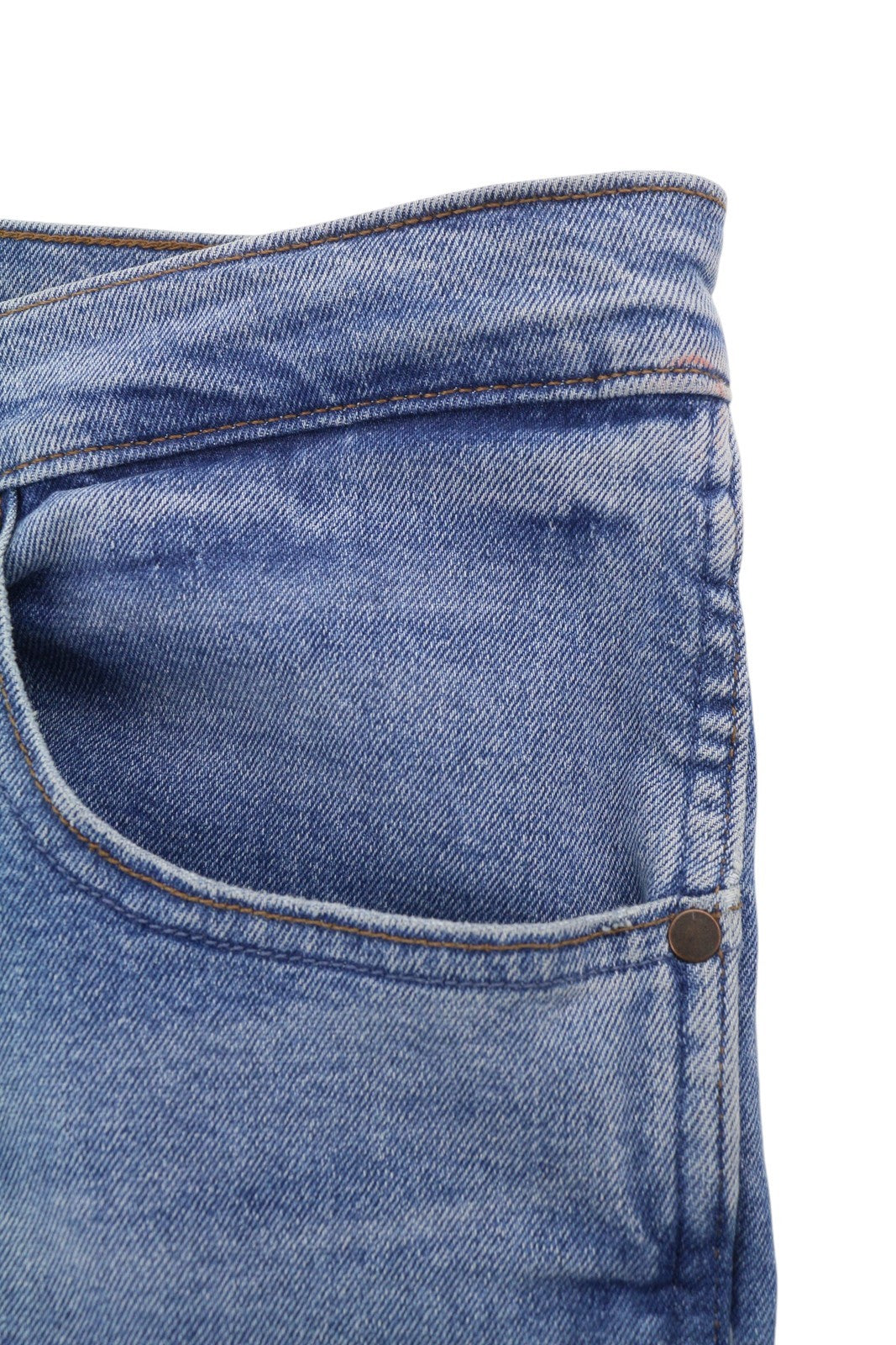 WRANGLER Greensboro 803 Men Jeans W48/L34 Blue Faded Whisker Regular