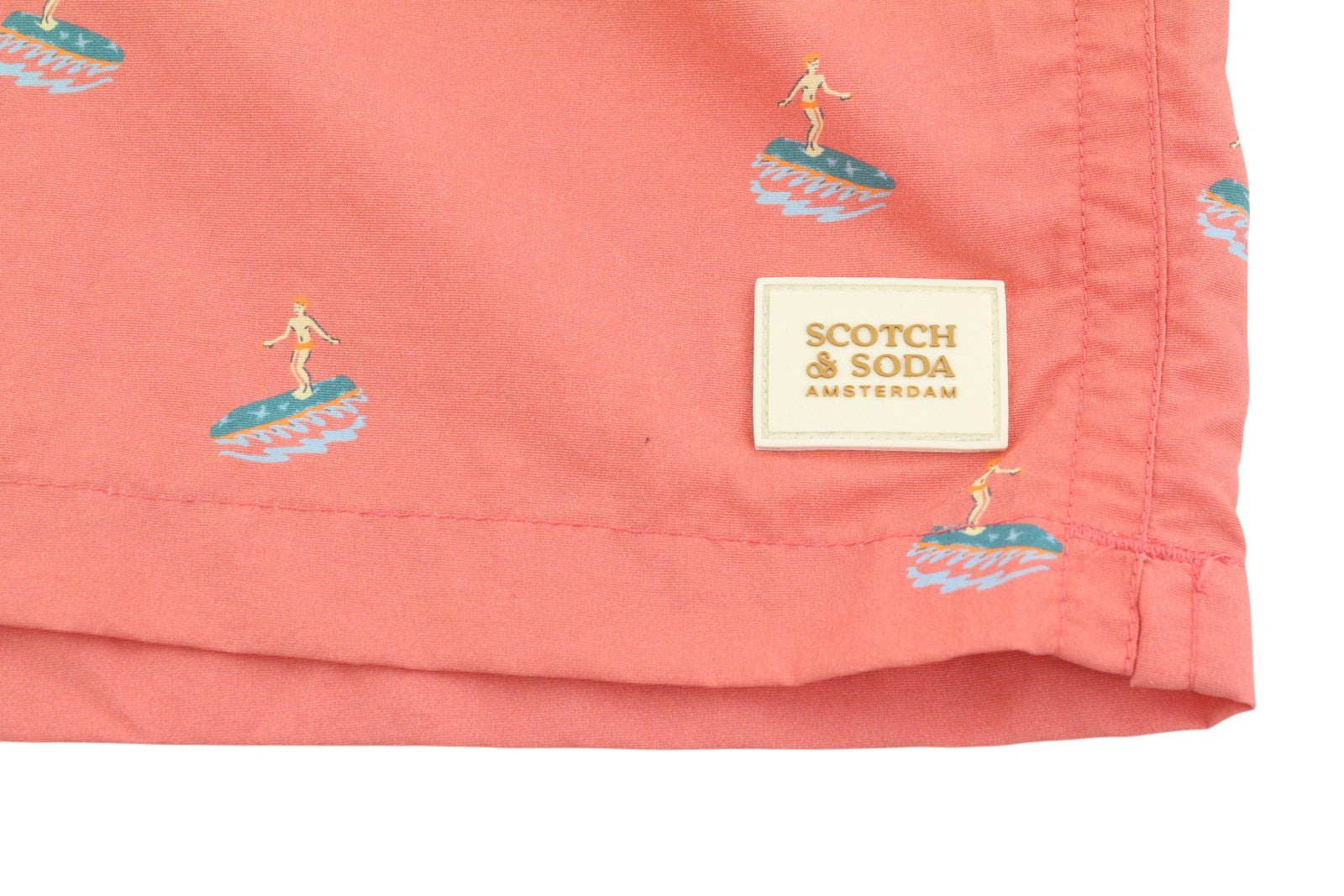 SCOTCH & SODA Men Swimwear W31 Flamingo Surfer Aop Mesh Lined Drawstring Waist
