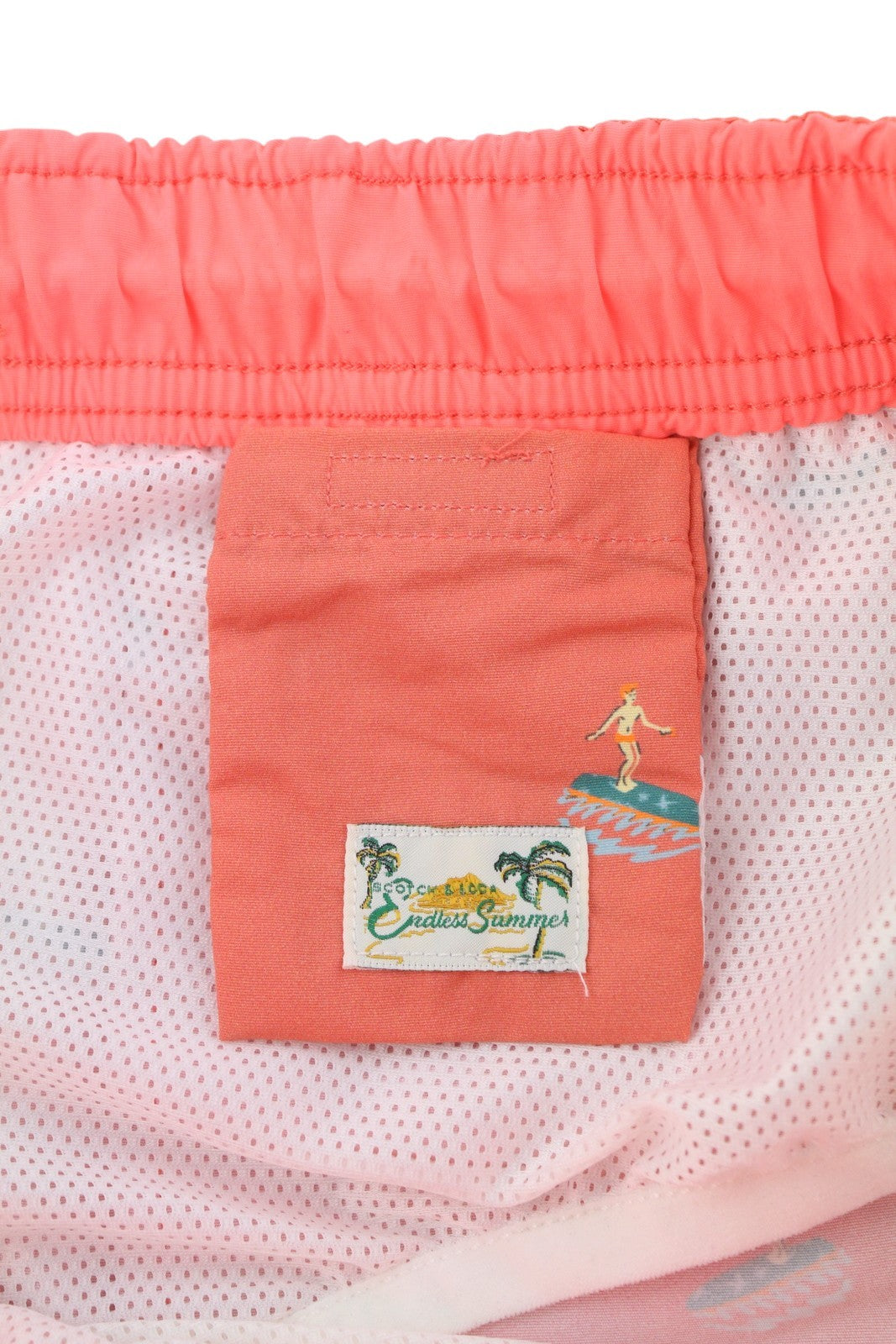 SCOTCH & SODA Men Swimwear W31 Flamingo Surfer Aop Mesh Lined Drawstring Waist